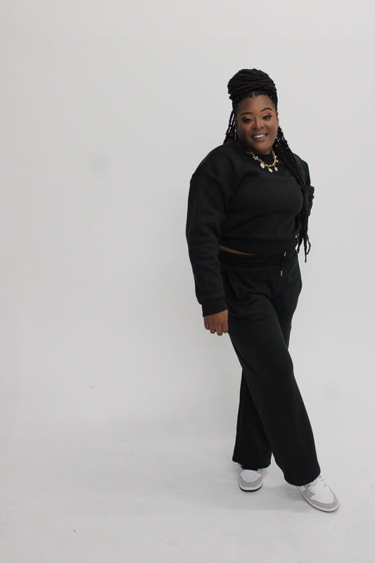 THE PERFECT BLACK JOGGER SET